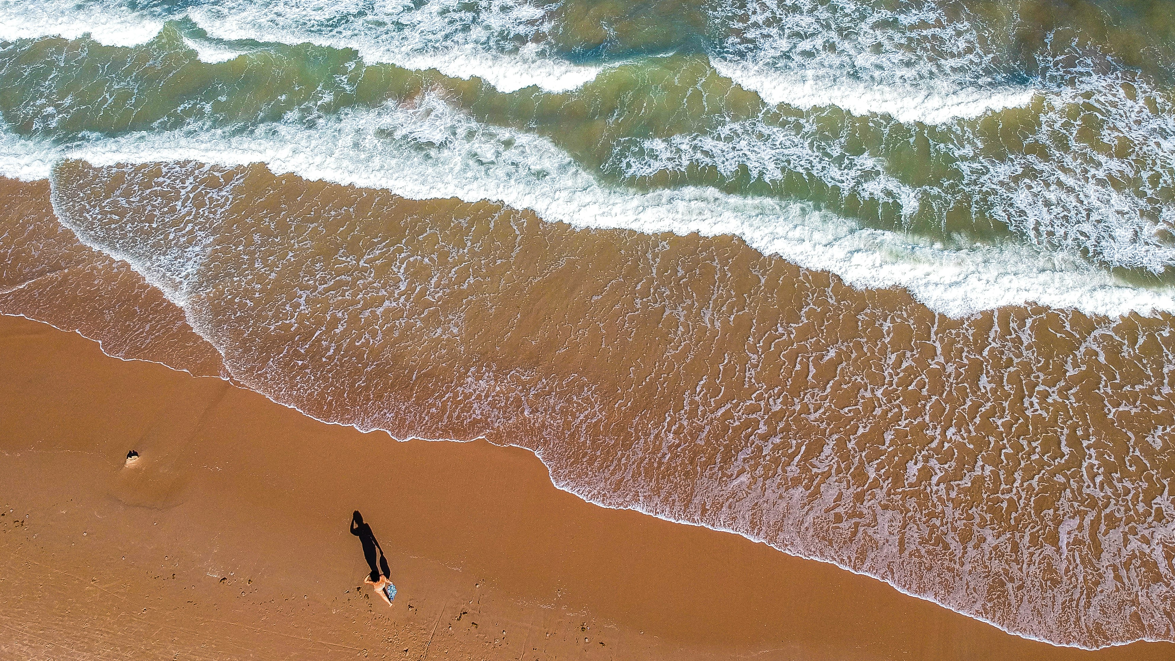 aerial view of beach